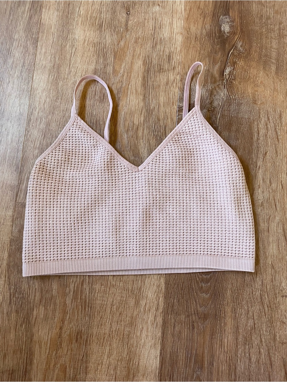Seamless Knit Bralette - Dusty Pink